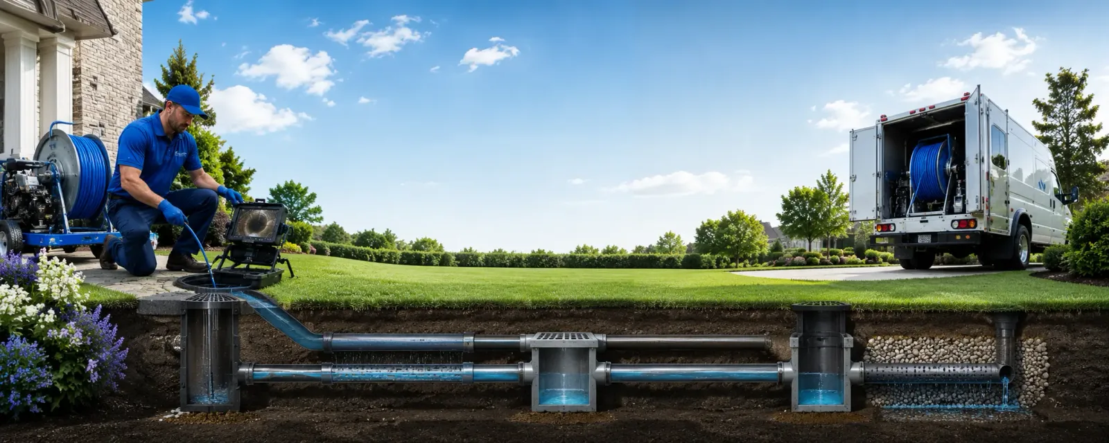 Outdoor drain cleaning information for Duncans Mills, CA